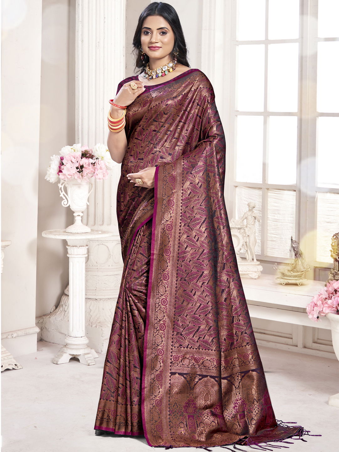 Rajwadi Vol 05 By Bunawat Wedding Wear Banarasi Silk Sarees Suppliers In Delhi
